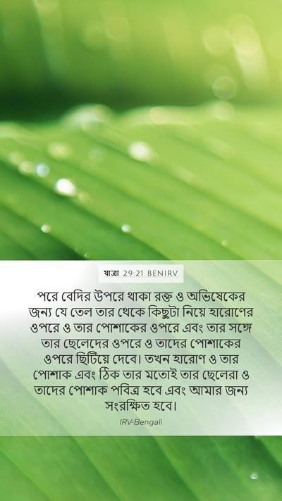 যাত্ৰা 29:21 BENIRV Bible Verse Image