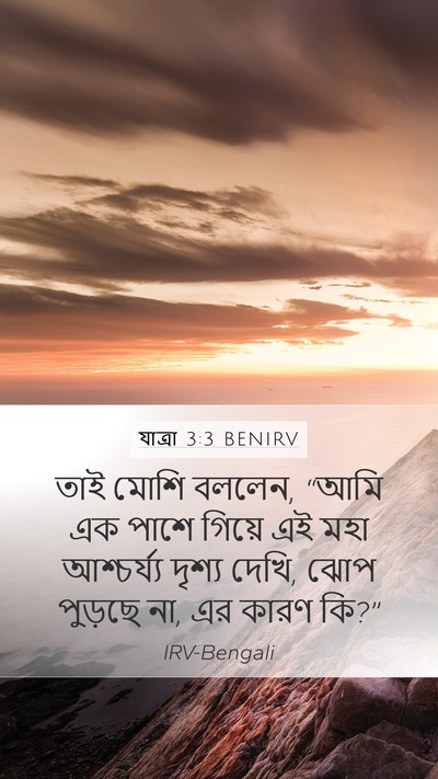 যাত্ৰা 3:3 BENIRV Bible Verse Image