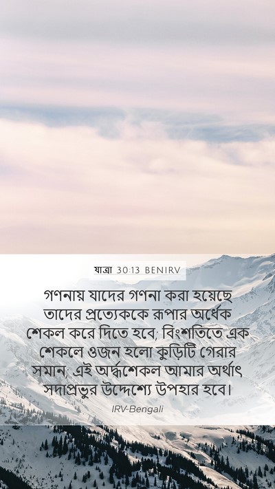 যাত্ৰা 30:13 BENIRV Bible Verse Image