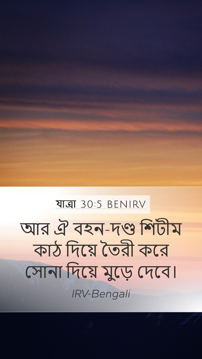 যাত্ৰা 30:5 BENIRV Bible Verse Image
