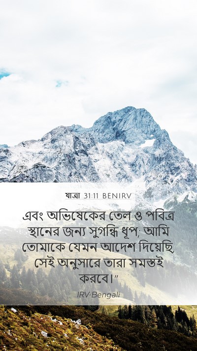যাত্ৰা 31:11 BENIRV Bible Verse Image