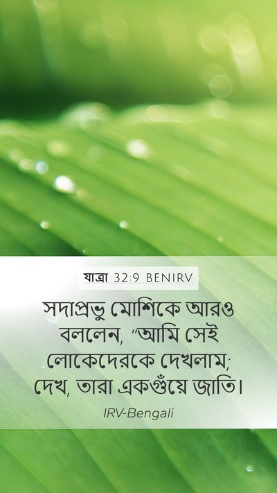 যাত্ৰা 32:9 BENIRV Bible Verse Image