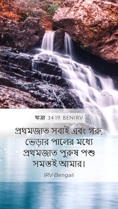 যাত্ৰা 34:19 BENIRV Bible Verse Image