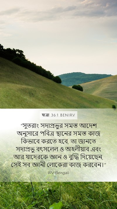 যাত্ৰা 36:1 BENIRV Bible Verse Image