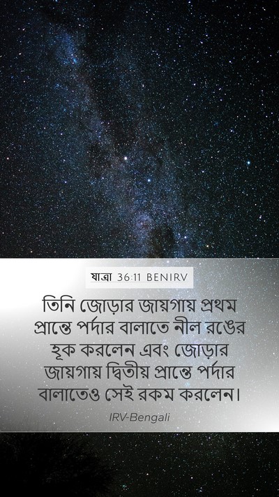 যাত্ৰা 36:11 BENIRV Bible Verse Image