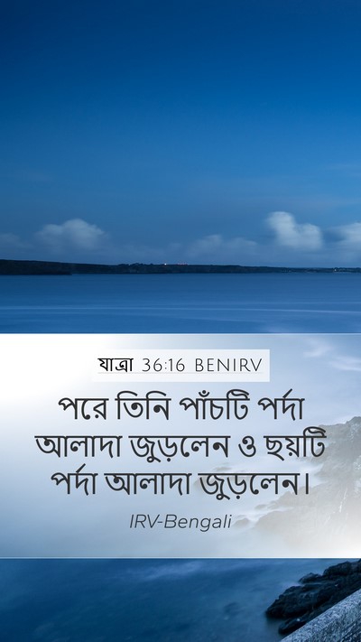 যাত্ৰা 36:16 BENIRV Mobile Phone Wallpaper - পরে তিনি পাঁচটি - Mobile Bible Verse Wallpaper