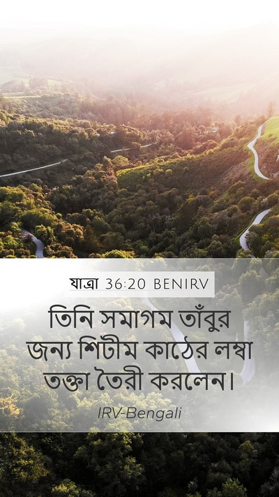 যাত্ৰা 36:20 BENIRV Bible Verse Image