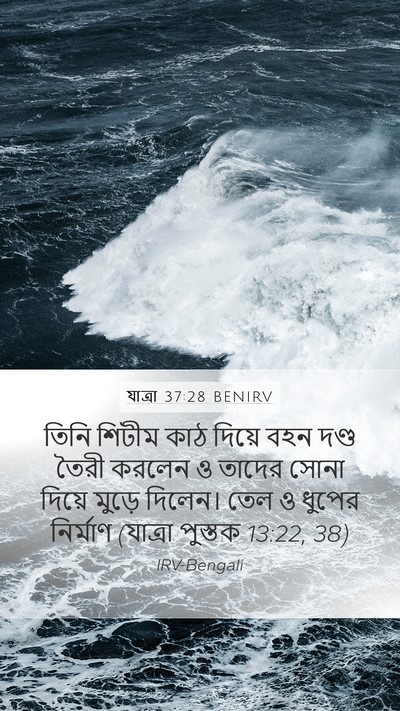 যাত্ৰা 37:28 BENIRV Mobile Phone Wallpaper - তিনি শিটীম কাঠ - Mobile Bible Verse Wallpaper