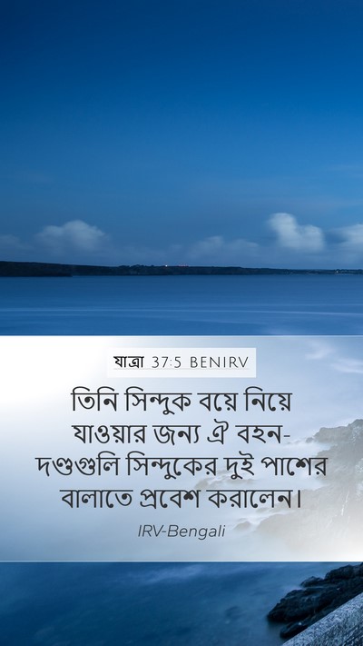 যাত্ৰা 37:5 BENIRV Mobile Phone Wallpaper - তিনি সিন্দুক বয়ে - Mobile Bible Verse Wallpaper