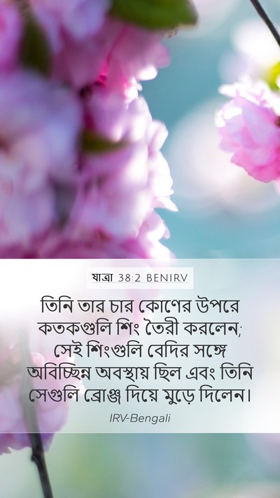 যাত্ৰা 38:2 BENIRV Bible Verse Image