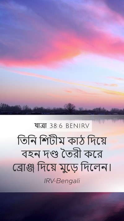 যাত্ৰা 38:6 BENIRV Mobile Phone Wallpaper - তিনি শিটীম কাঠ - Mobile Bible Verse Wallpaper