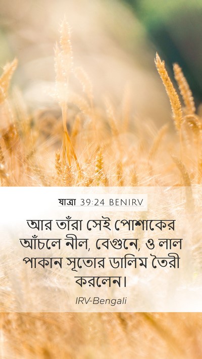 যাত্ৰা 39:24 BENIRV Bible Verse Image