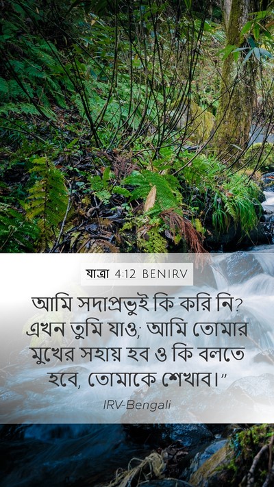 যাত্ৰা 4:12 BENIRV Bible Verse Image