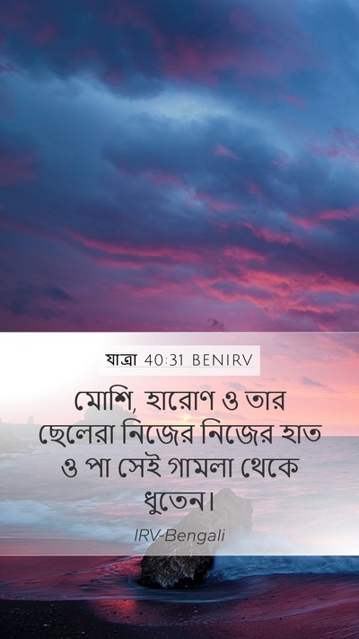 যাত্ৰা 40:31 BENIRV Bible Verse Image