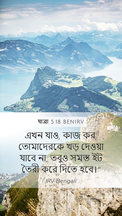 যাত্ৰা 5:18 BENIRV Bible Verse Image