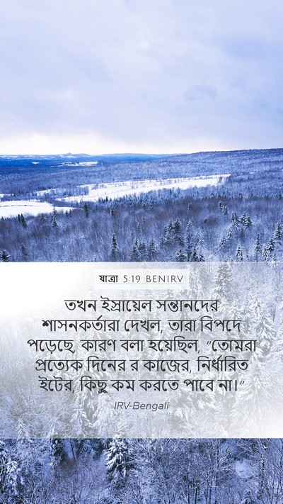 যাত্ৰা 5:19 BENIRV Bible Verse Image