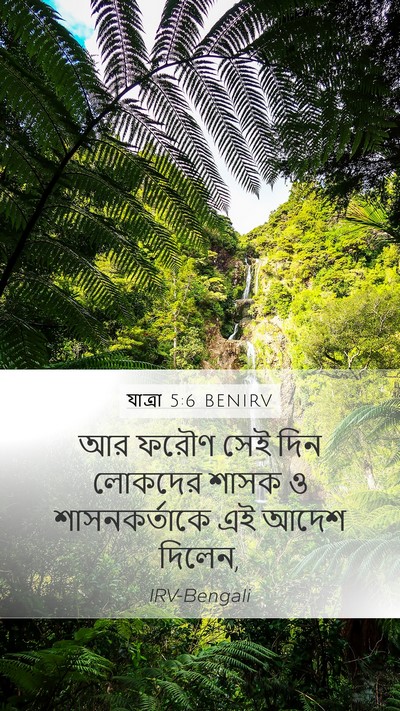 যাত্ৰা 5:6 BENIRV Bible Verse Image