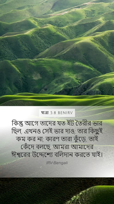 যাত্ৰা 5:8 BENIRV Mobile Phone Wallpaper - কিন্তু আগে তাদের - Mobile Bible Verse Wallpaper