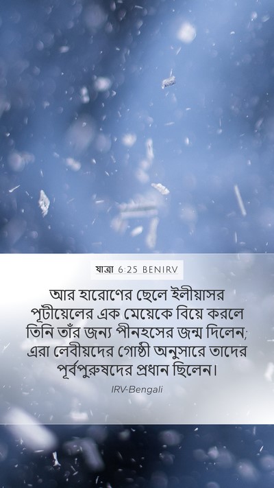যাত্ৰা 6:25 BENIRV Bible Verse Image