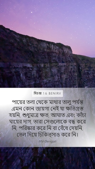 যিচয়া 1:6 BENIRV Bible Verse Image