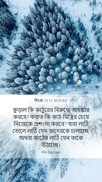 যিচয়া 10:15 BENIRV Bible Verse Image