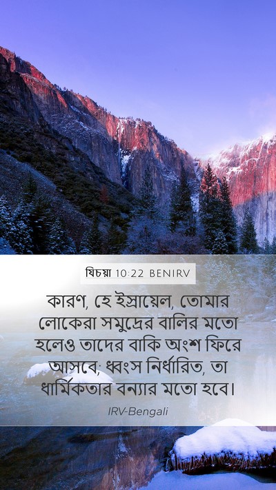 যিচয়া 10:22 BENIRV Bible Verse Image