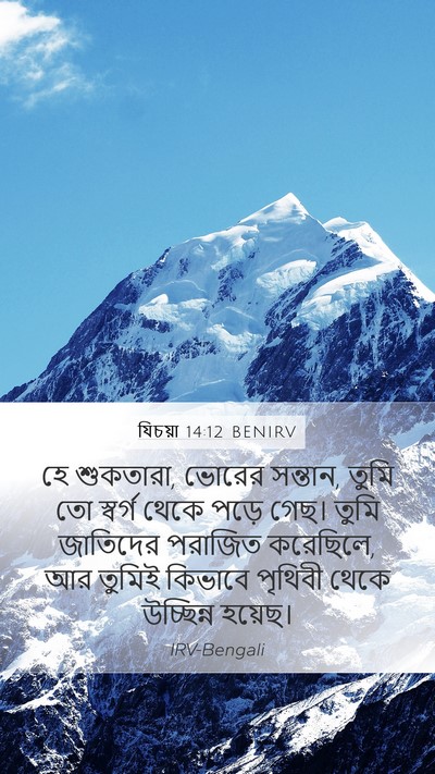 যিচয়া 14:12 BENIRV Bible Verse Image