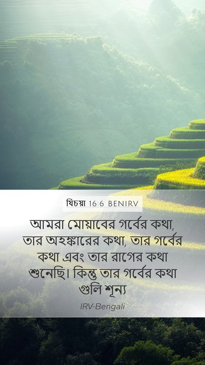 যিচয়া 16:6 BENIRV Bible Verse Image