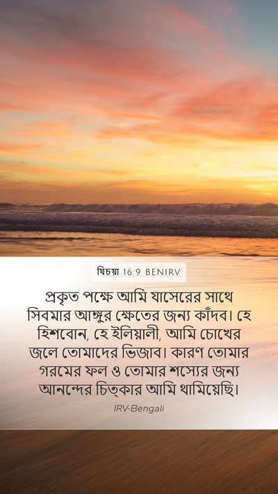 যিচয়া 16:9 BENIRV Bible Verse Image