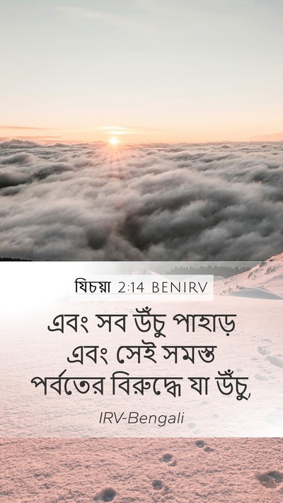 যিচয়া 2:14 BENIRV Mobile Phone Wallpaper - এবং সব উঁচু পাহাড় - Mobile Bible Verse Wallpaper