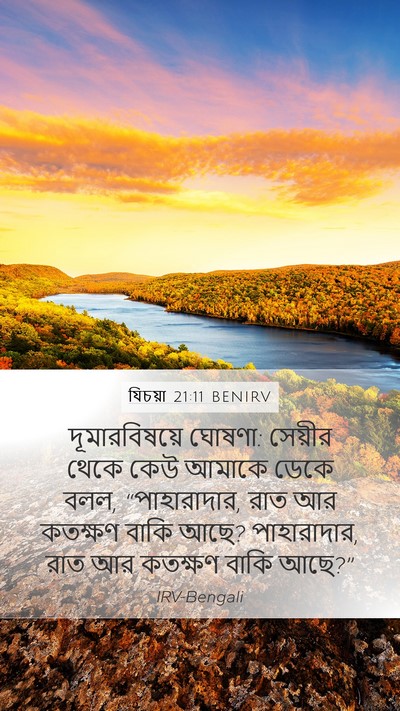 যিচয়া 21:11 BENIRV Bible Verse Image