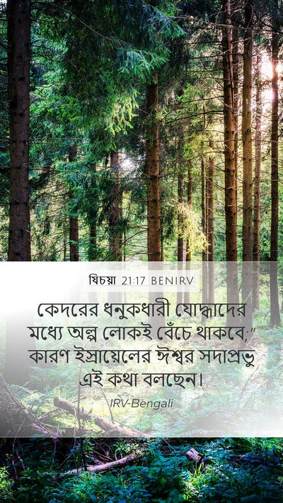 যিচয়া 21:17 BENIRV Bible Verse Image