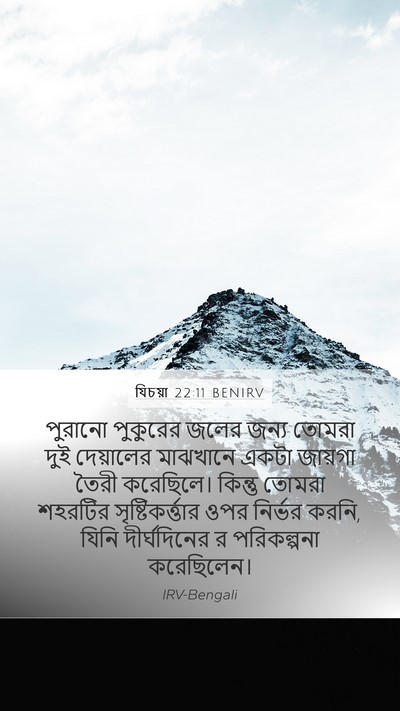 যিচয়া 22:11 BENIRV Bible Verse Image