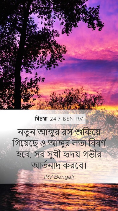 যিচয়া 24:7 BENIRV Bible Verse Image