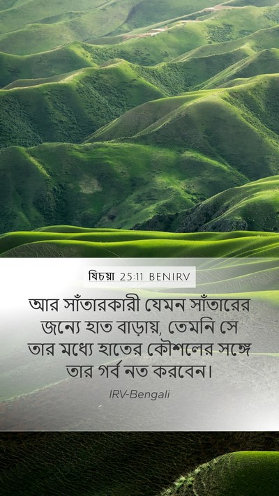 যিচয়া 25:11 BENIRV Bible Verse Image