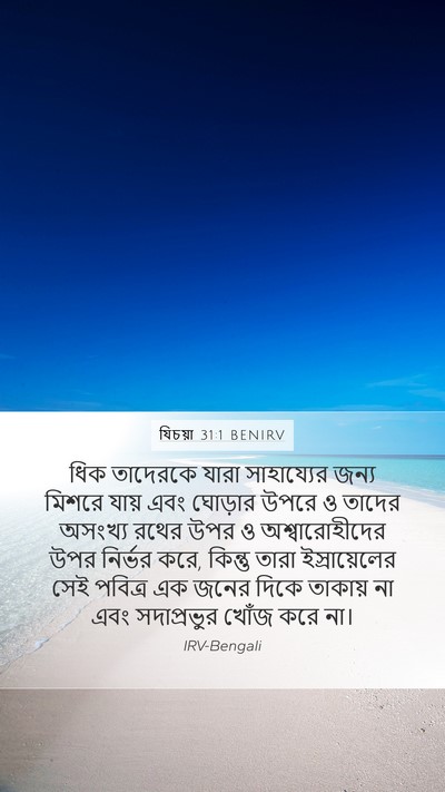 যিচয়া 31:1 BENIRV Bible Verse Image