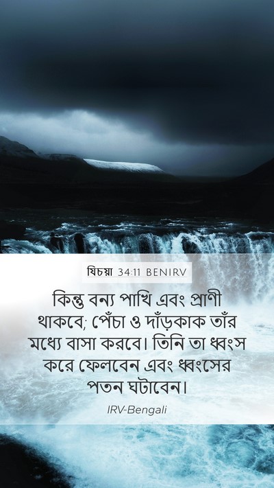 যিচয়া 34:11 BENIRV Bible Verse Image