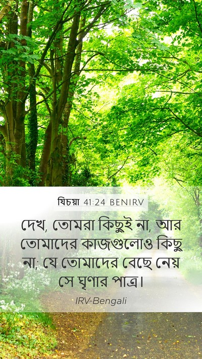 যিচয়া 41:24 BENIRV Bible Verse Image