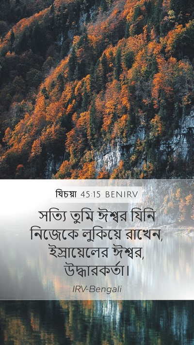 যিচয়া 45:15 BENIRV Bible Verse Image