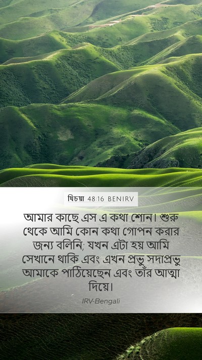 যিচয়া 48:16 BENIRV Bible Verse Image