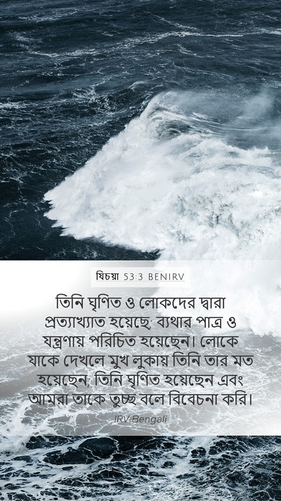 যিচয়া 53:3 BENIRV Bible Verse Image