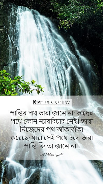 যিচয়া 59:8 BENIRV Mobile Phone Wallpaper - শান্তির পথ তারা - Mobile Bible Verse Wallpaper