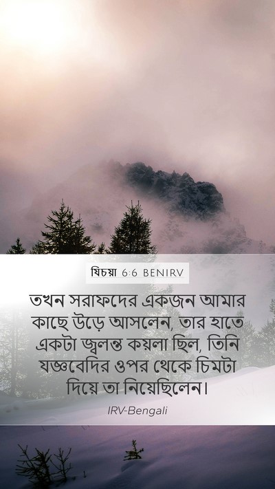 যিচয়া 6:6 BENIRV Bible Verse Image