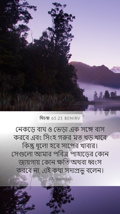 যিচয়া 65:25 BENIRV Bible Verse Image