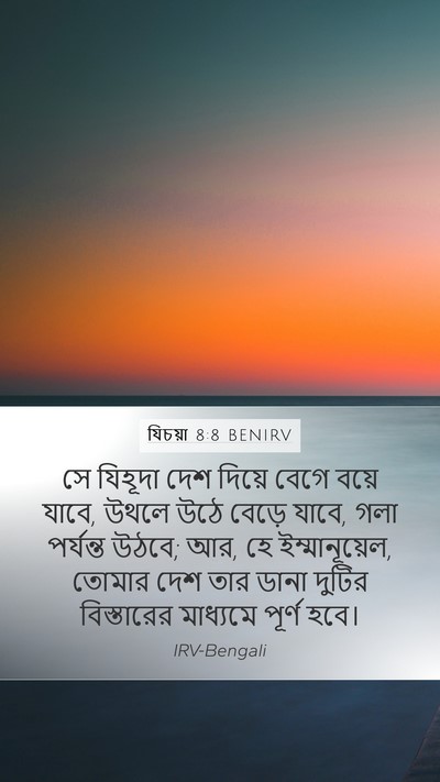 যিচয়া 8:8 BENIRV Bible Verse Image