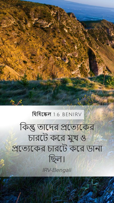 যিহিষ্কেল 1:6 BENIRV Bible Verse Image
