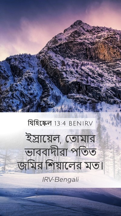 যিহিষ্কেল 13:4 BENIRV Bible Verse Image