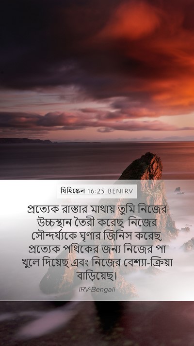 যিহিষ্কেল 16:25 BENIRV Bible Verse Image