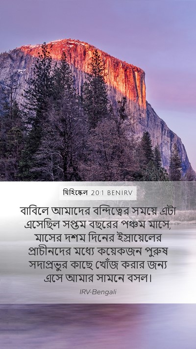 যিহিষ্কেল 20:1 BENIRV Bible Verse Image