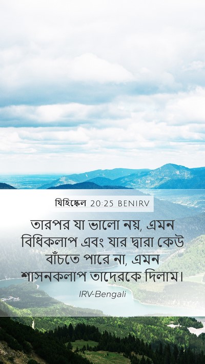 যিহিষ্কেল 20:25 BENIRV Bible Verse Image